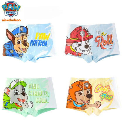 PAW Patrol Kids Cotton Boxer Briefs - Slim Fit Comfortable Underwear for Boys Ages 3-8 Years