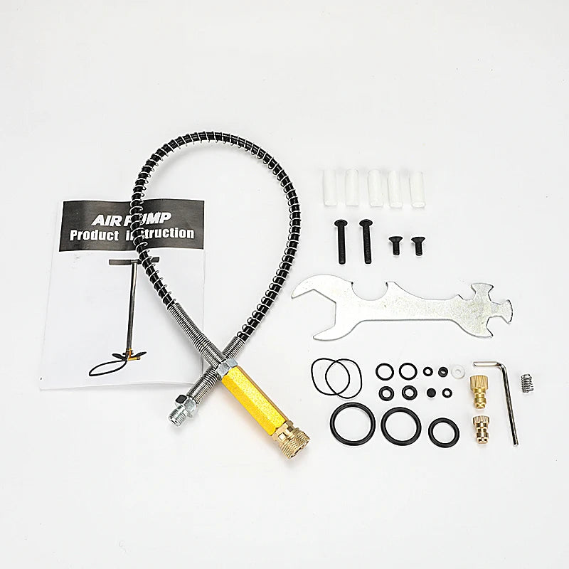 300bar 30MPa 4500PSI 3-Stage Hand Operated PCP Pump | High Pressure Compressor for Rifles, Paintball, Car & Bicycle