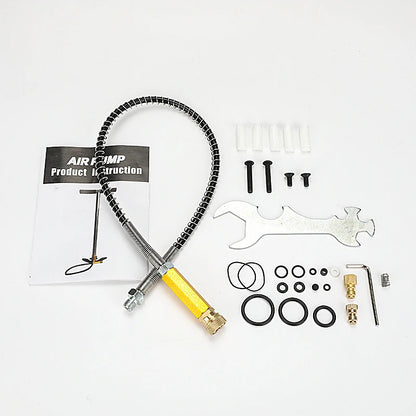 300bar 30MPa 4500PSI 3-Stage Hand Operated PCP Pump | High Pressure Compressor for Rifles, Paintball, Car & Bicycle