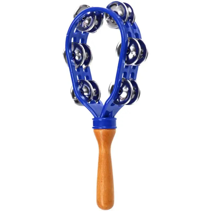 Handheld Wooden Tambourine – Safe, Rustproof & Waterproof Percussion Drum with Eco-Friendly Design