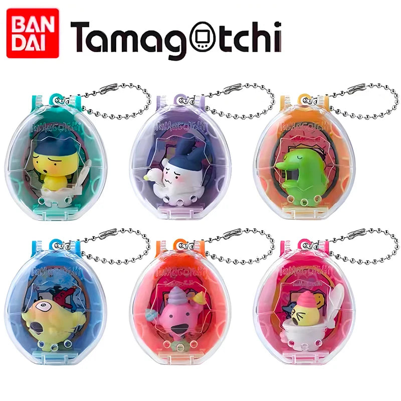 Bandai Tamagotchi Collectible Blind Box - V1–V4 and Paradise Mini Figure Pendants, Cute Bean Dolls and Character Toys