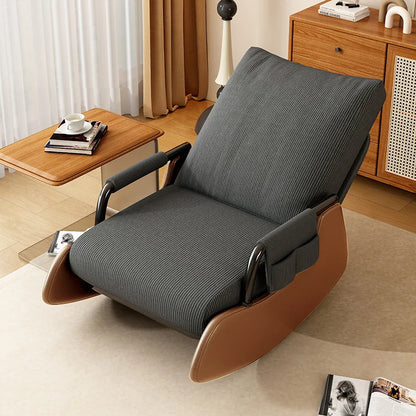 Ergonomic Adjustable Rocking Recliner Chair - Lazy Lounge Seat for Living Room & Balcony