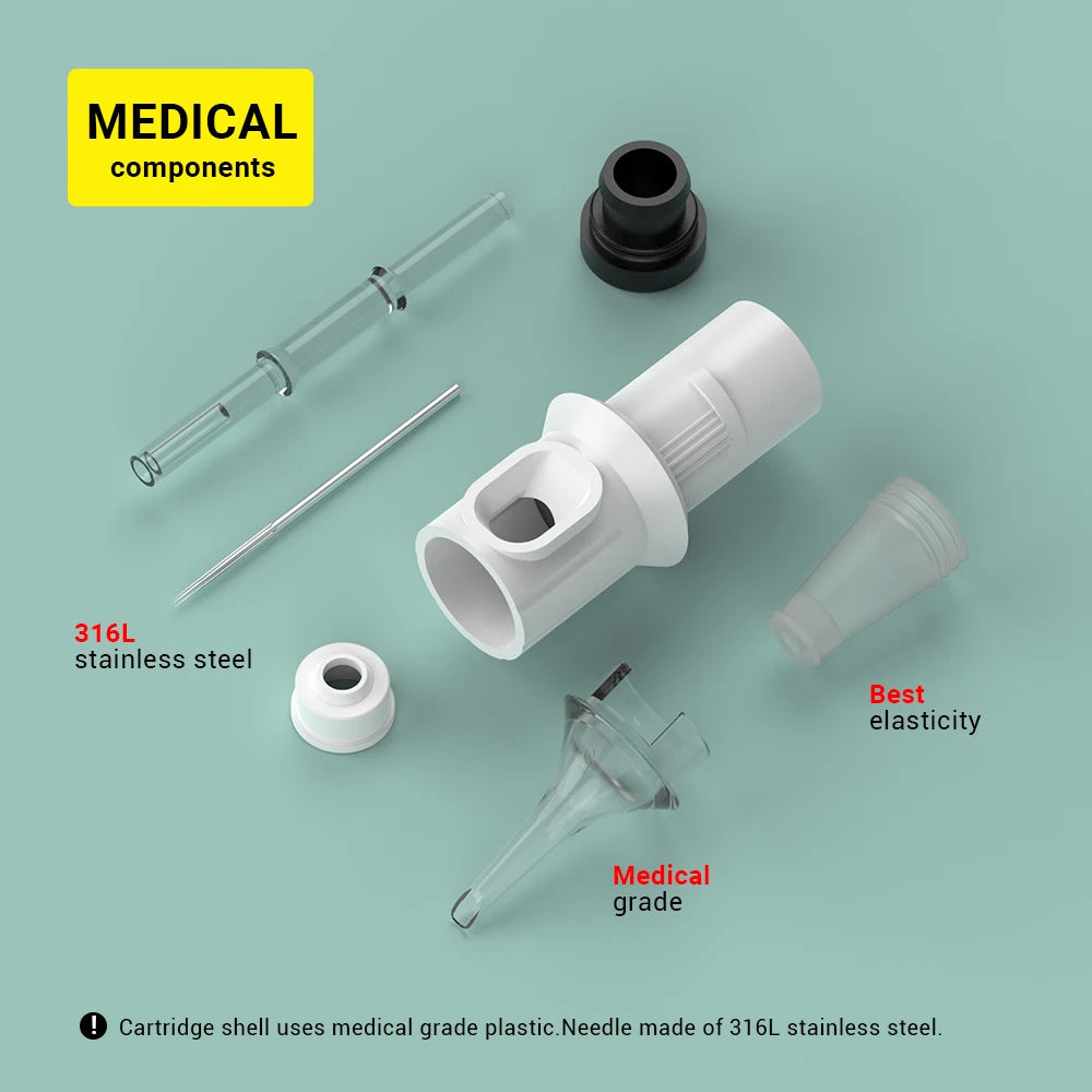 QUELLE 20/50PCS Tattoo Cartridge Needles — Disposable Sterile 3RL, 5RL, 7RL Round Liner 0.3/0.35mm for Permanent Makeup & Tattooists