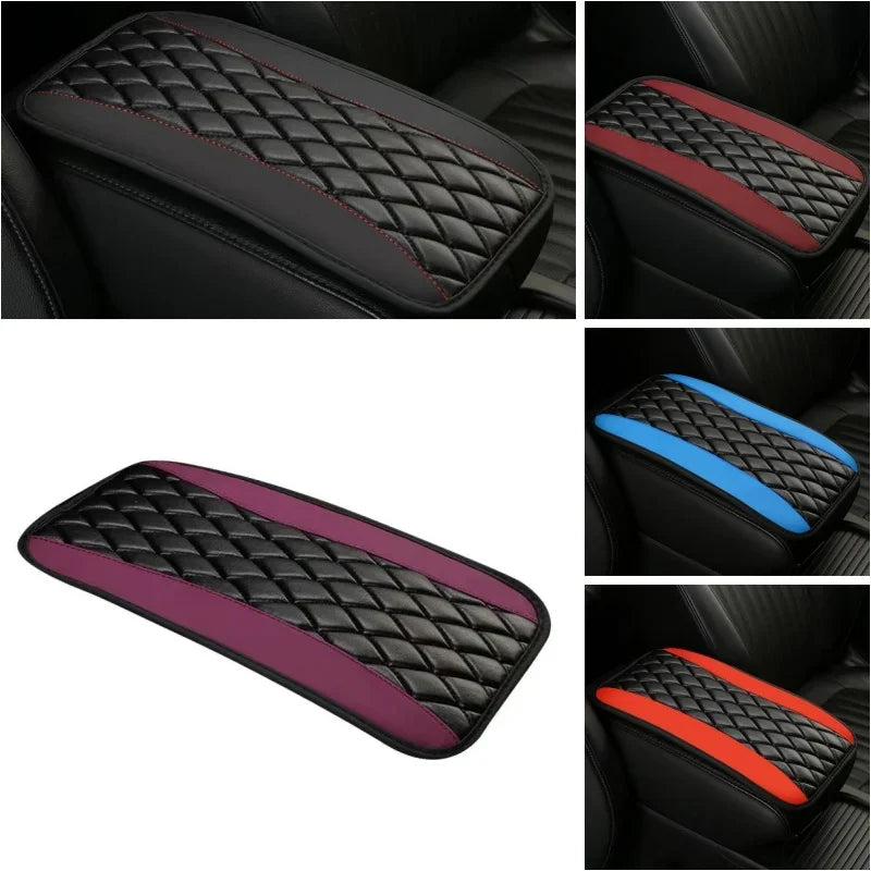 Universal Car Interior Armrest Seat Box Cover – Waterproof PU Leather Center Console Protector for SUV, Durable & Comfortable