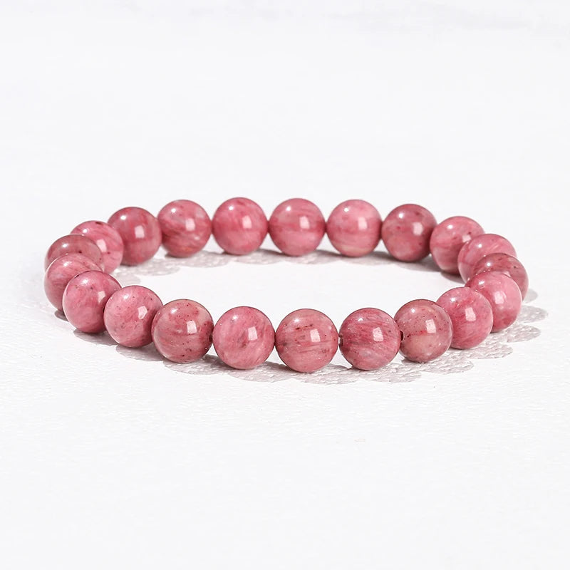 Natural Stone Beaded Bracelet - Obsidian, Fluorite & Quartz Healing Stretch Jewelry for Men & Women