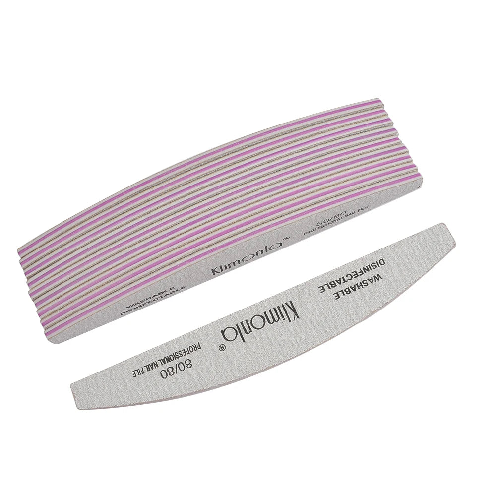5/10PCS Professional Nail File Set - 100/180 Grit EVA Thickened Sandpaper Manicure Tools for Salon & Home Use