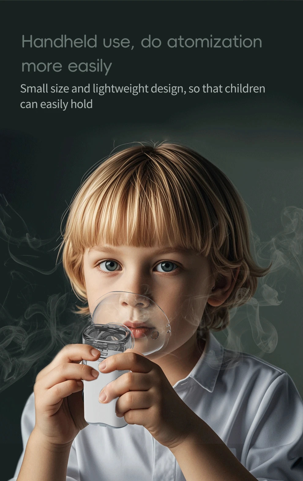 Handheld Portable Silent Mesh Nebulizer – Auto-Clean Inhaler for Kids, Portable Inhalator & Nebulizador