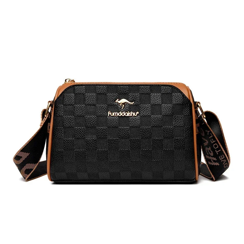 Women’s Soft Leather Shoulder Bag – Luxury Designer Vintage Crossbody & Messenger Handbag