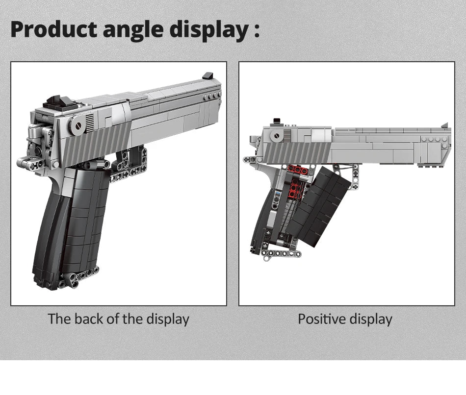 ZKZC WW2 Military Weapon Building Block Set – Shotgun, Sniper & Assault Rifle Toy for Kids Gifts