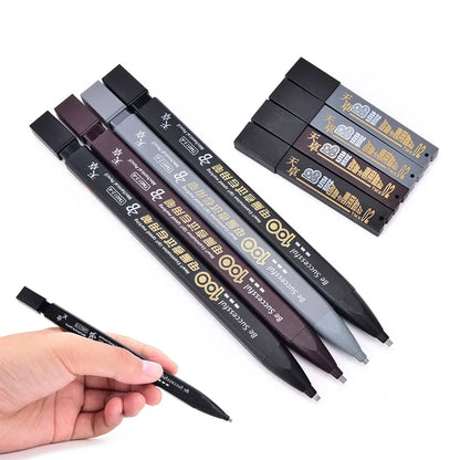 51-Piece 2B Mechanical Pencil Set - 3 Durable Plastic Pencils with 48 Black Leads for School, Office & Drawing