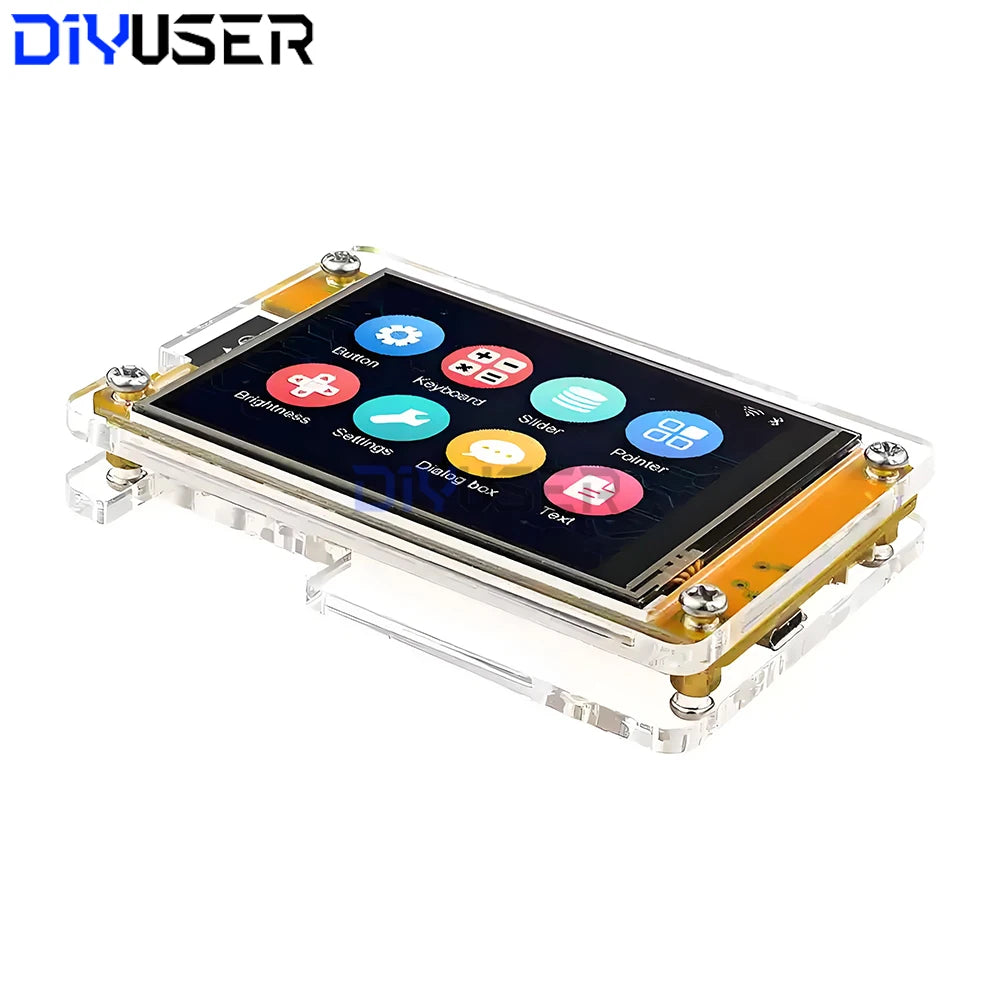2.8" ESP32 LCD TFT Touch Screen Display Module - WiFi & Bluetooth Dual-Core Development Board with Case