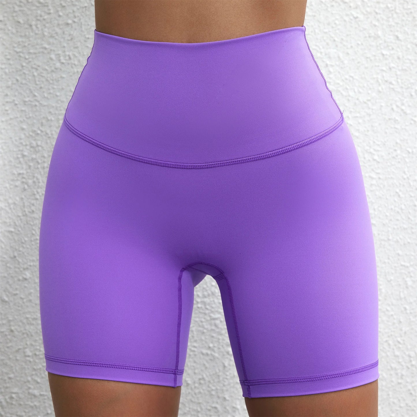 Women’s Solid Color Yoga Shorts – Compression Sport Leggings, Sweat-Wicking Training & Cycling Shorts with Pocket