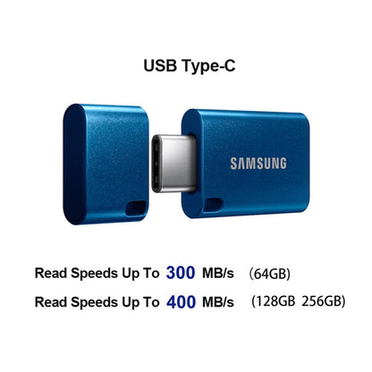 Samsung USB 3.1 Flash Drive - Type-C Metal Pen Drive 64GB–512GB High-Speed Memory Stick