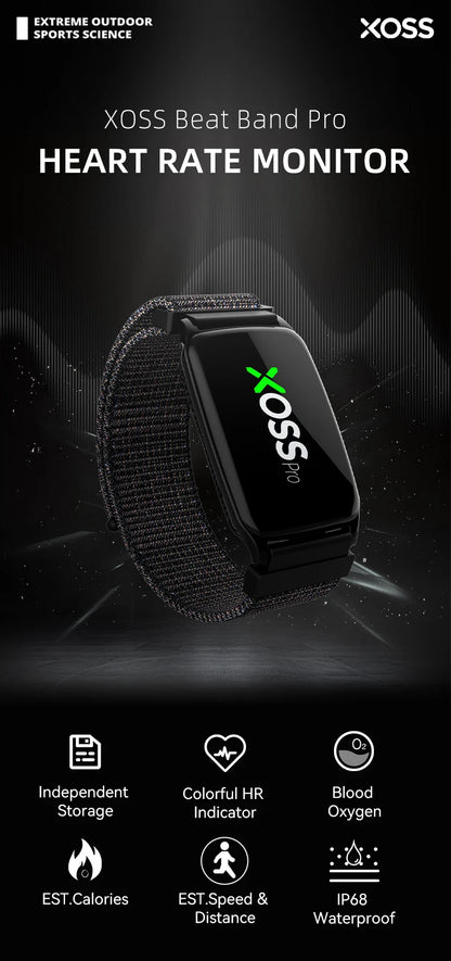 XOSS IPX8 Beat Band Pro – Heart Rate Monitor Armband for Swimming, Running & Fitness Tracking