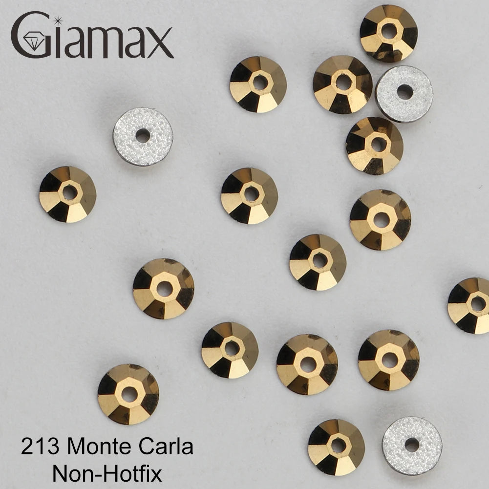 Giamax Purple Velvet Topaz Crystal Rhinestones - Flatback AB Sewing Stones for Garments, Clothes & Bags
