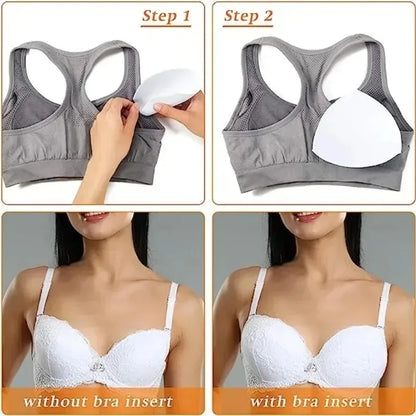 Soft Removable Bra Pads Inserts – Push Up Breast Enhancer Cups for Women Sports Bras, Bikini & Swimwear Support Pads
