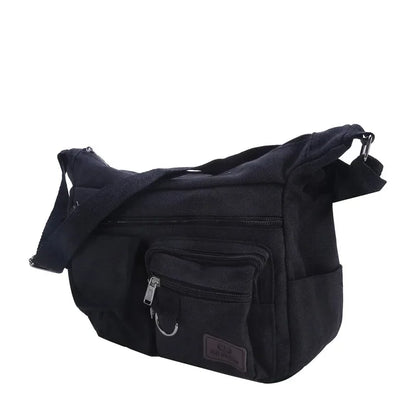 Men's Casual Sling Bag – Vintage Crossbody Messenger Shoulder Bag for Travel & Outdoor Use
