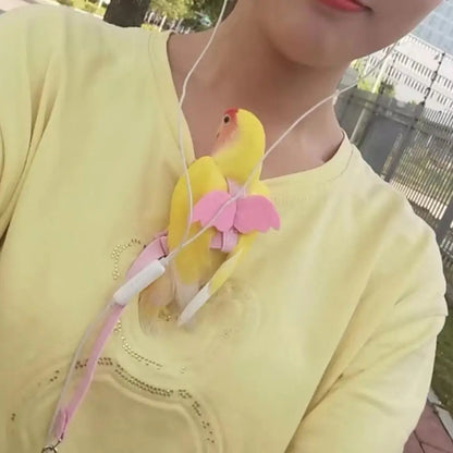 Ultra-Light Parrot Bird Flying Traction Rope: Adjustable Harness Outgoing Leash with Comfortable Handle Straps Band