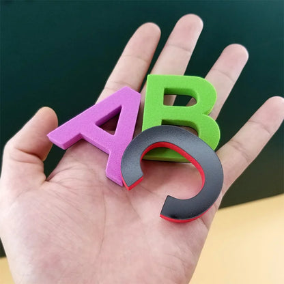 24-76pcs Magnetic Alphabet Letters — EVA Foam Refrigerator Stickers for Toddlers & Kids, Educational Spelling & Counting Toy Gift