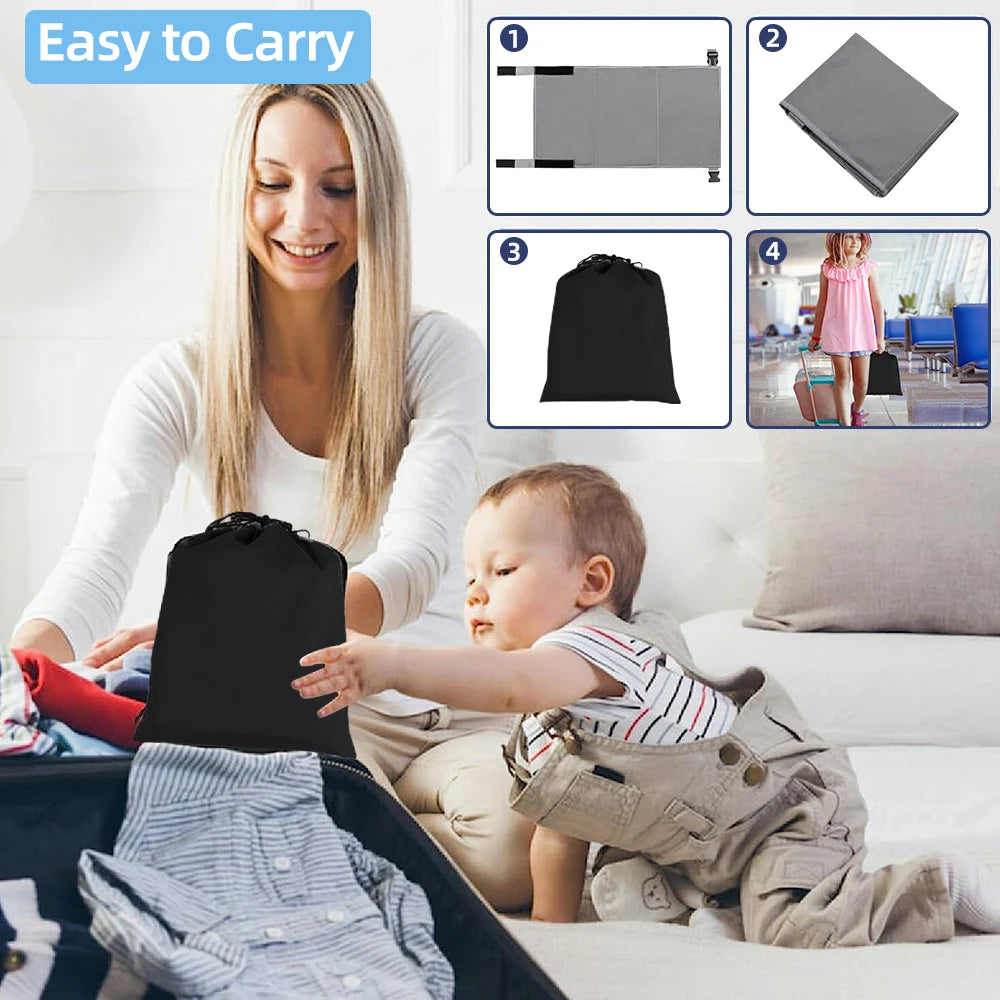 Kids Travel Airplane Bed: Portable Foot Rest Hammock for Baby Pedals, Seat Extender Leg Rest - Comfortable Airplane Travel Solution for Kids