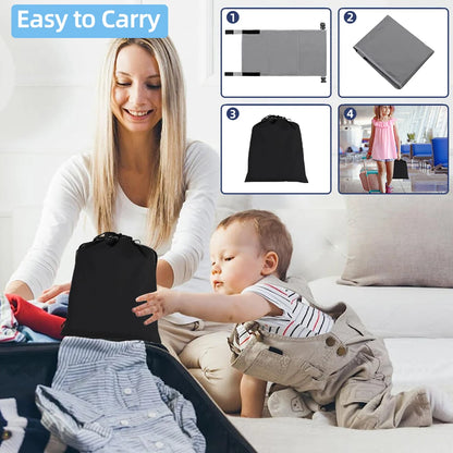 Kids Travel Airplane Bed: Portable Foot Rest Hammock for Baby Pedals, Seat Extender Leg Rest - Comfortable Airplane Travel Solution for Kids