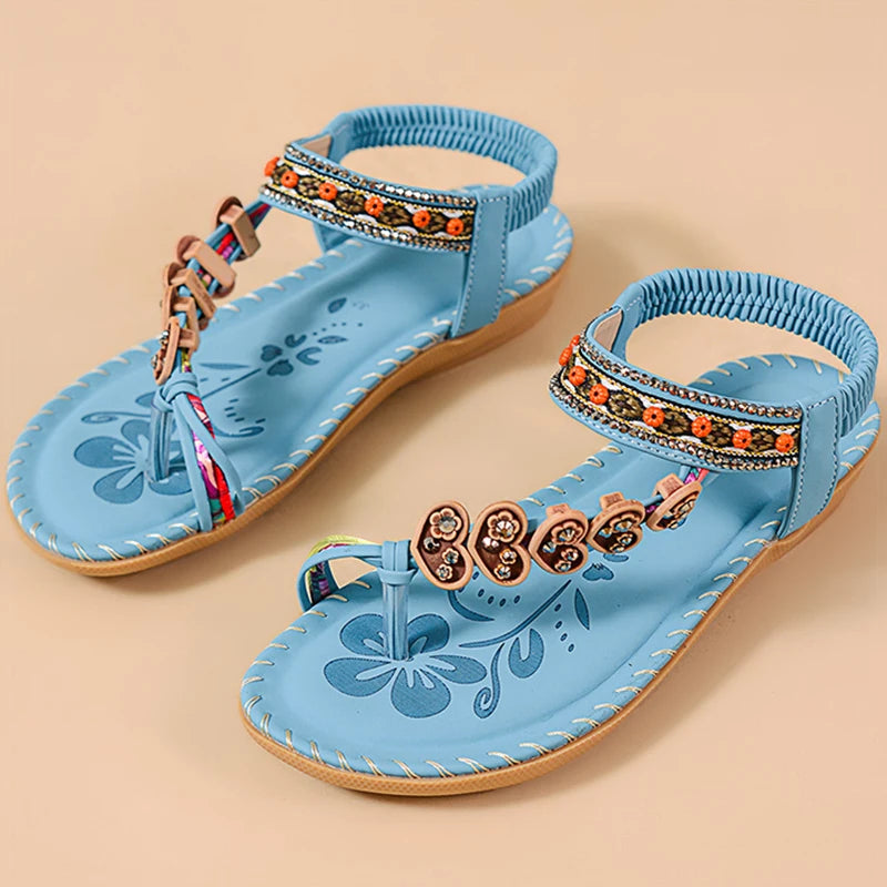 2025 Women’s Bohemia Sandals – Summer Flip Flops, Low Heel Beach Shoes & Casual Footwear