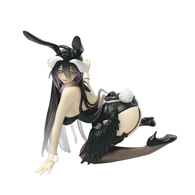 Albedo Bunny Girl Anime Figure - 11cm Kneeling PVC Collectible Model Ornament for Fans