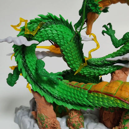 24cm Dragon Ball Anime Figure — Goku & Shenron PVC Statue for Collection & Room Decor