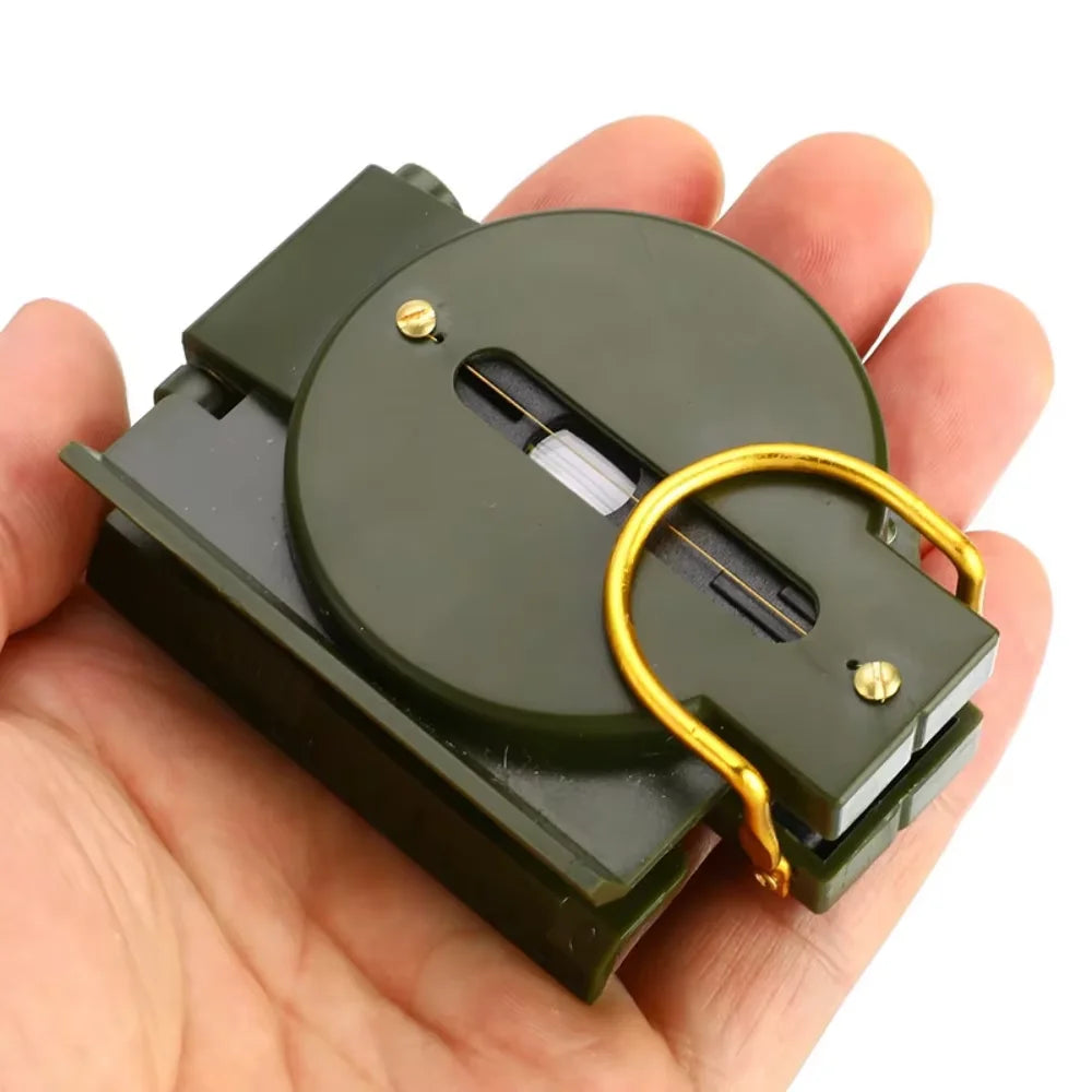 Waterproof Precision Outdoor Compass - Metal Sight for Hiking, Mountaineering & Navigation
