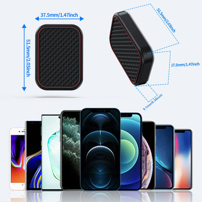 Magnetic Car Phone Mount - Flat Rectangle Smartphone Holder for Car Dashboards, Desks, and Metal Surfaces
