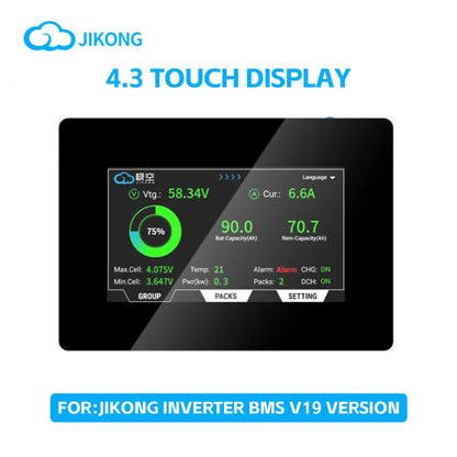 JK BMS V19 16S 48V 200A Battery Management System - PB2A16S20P Active Balancer for LiFePO4, Li-Ion & LTO Batteries