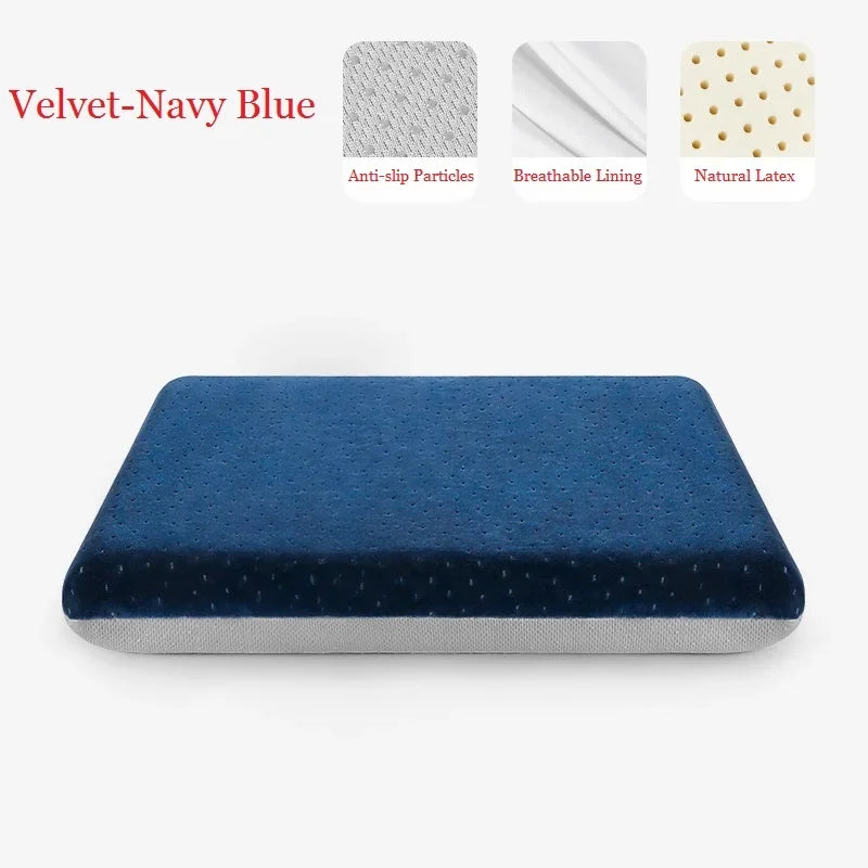 JFLEGAL Thailand Natural Latex Cushion – Washable Square Seat Pad for Buttocks Pain Relief, Office Chair Cushion Cojin