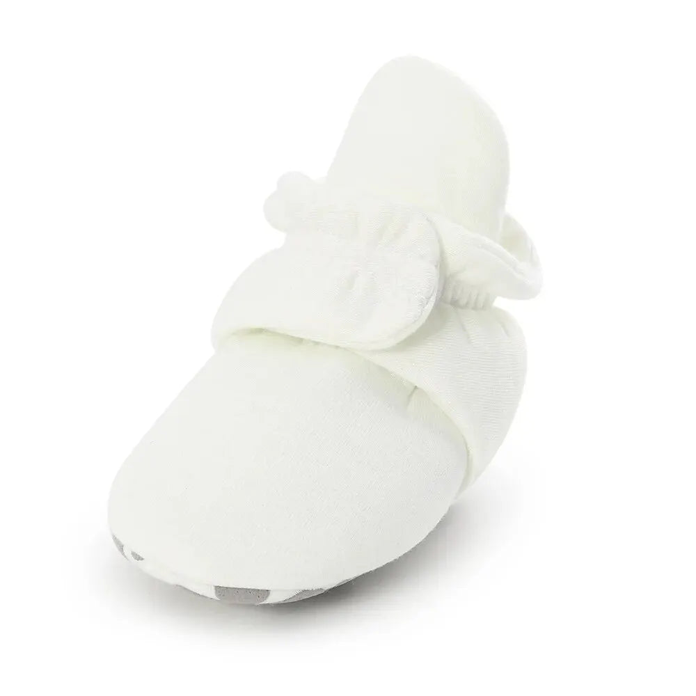 Meckior Baby Socks Shoes – Star Toddler First Walkers Booties, Soft Cotton Anti-Slip Shoes for Boys and Girls
