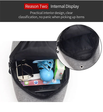 Men’s Waterproof Large-Capacity Fanny Pack — Adjustable Strap Waist Bag for Travel, Running, Hiking & Cycling
