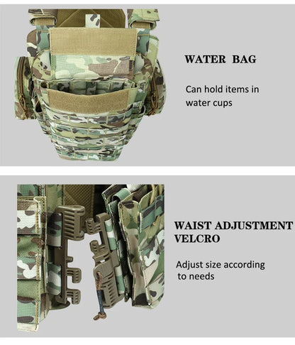ARTEX Tactical Vest – 1000D Nylon, Quick Release, 6094K with Triple Magazine Pouch for Hunting & Airsoft Combat
