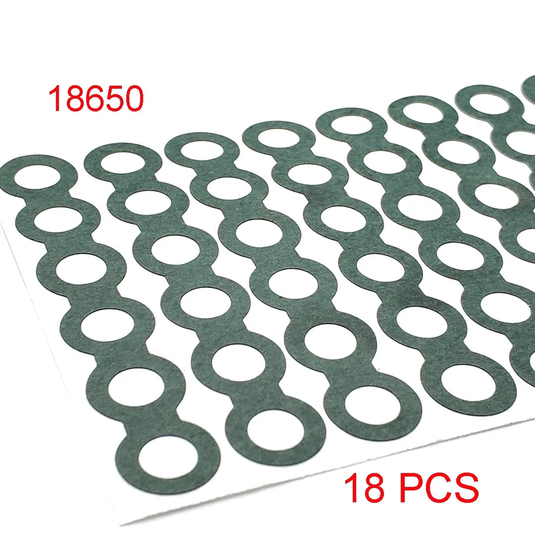 18650/21700/32650 Li-ion Battery Insulation Gasket – Barley Paper Insulating Glue Patch & Electrode Pads for Battery Pack