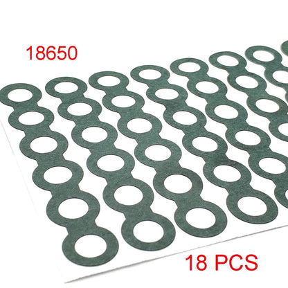18650/21700/32650 Li-ion Battery Insulation Gasket – Barley Paper Insulating Glue Patch & Electrode Pads for Battery Pack