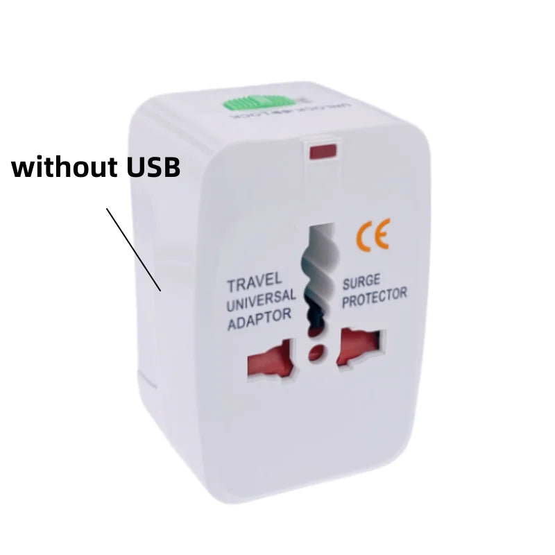 Universal Power Plug Adapter - International Travel AC Charger Converter for EU, US, AU, UK, Electrical Socket Outlet