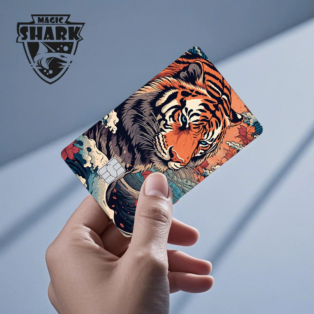 Stylish Phone & Card Sticker Set – Evil FBI, Tiger, Mexico Flag, Snowman, Anime & Movie Monster Skins