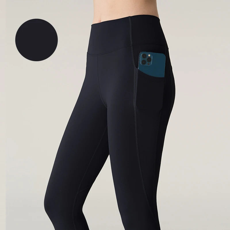 Women's High Waist Seamless Leggings - Naked Feel Push Up Yoga Pants For Fitness, Running & Gym Training
