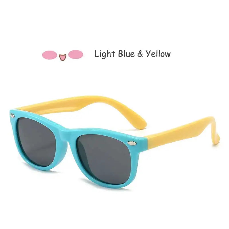 Kids Polarized Sunglasses – Classic Designer UV Protection Eyewear with TAC Lenses & TR90 Flexible Safety Frame for Boys & Girls