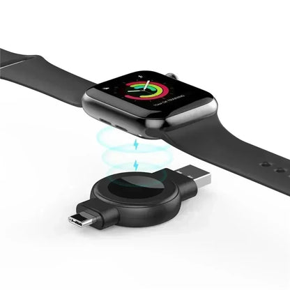 Magnetic Wireless Watch Charger USB-C — Fast Charging for Apple Watch 9/8/7/6/5/4/SE & Samsung Galaxy Watch 7/6/5/4 Active 1/2