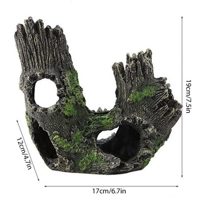 Fish Tank Resin Bridge Decoration — Artificial Aquarium Landscape Ornament & Cave Accessory for Aquatic Pets