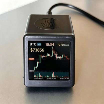 NMMiner ESP32 Bitcoin Solo Miner - Low-Power 1060KH/s Smart TV Mining Device and Desktop Clock Gift for Tech Enthusiasts