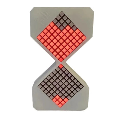 Cyber Style LED Electronic Hourglass Timer – Gravity Sensing Digital Sand Clock (1–30 Min), DIY Tech Desk Decor & Modern Home Decoration Gadget