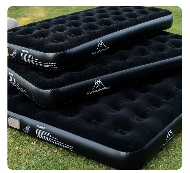 MOUNTAINHIKER 2025 Inflatable Air Mattress - PVC Glamping Camping / interior Bed Mat with Built-In Pump for 1-3 Person
