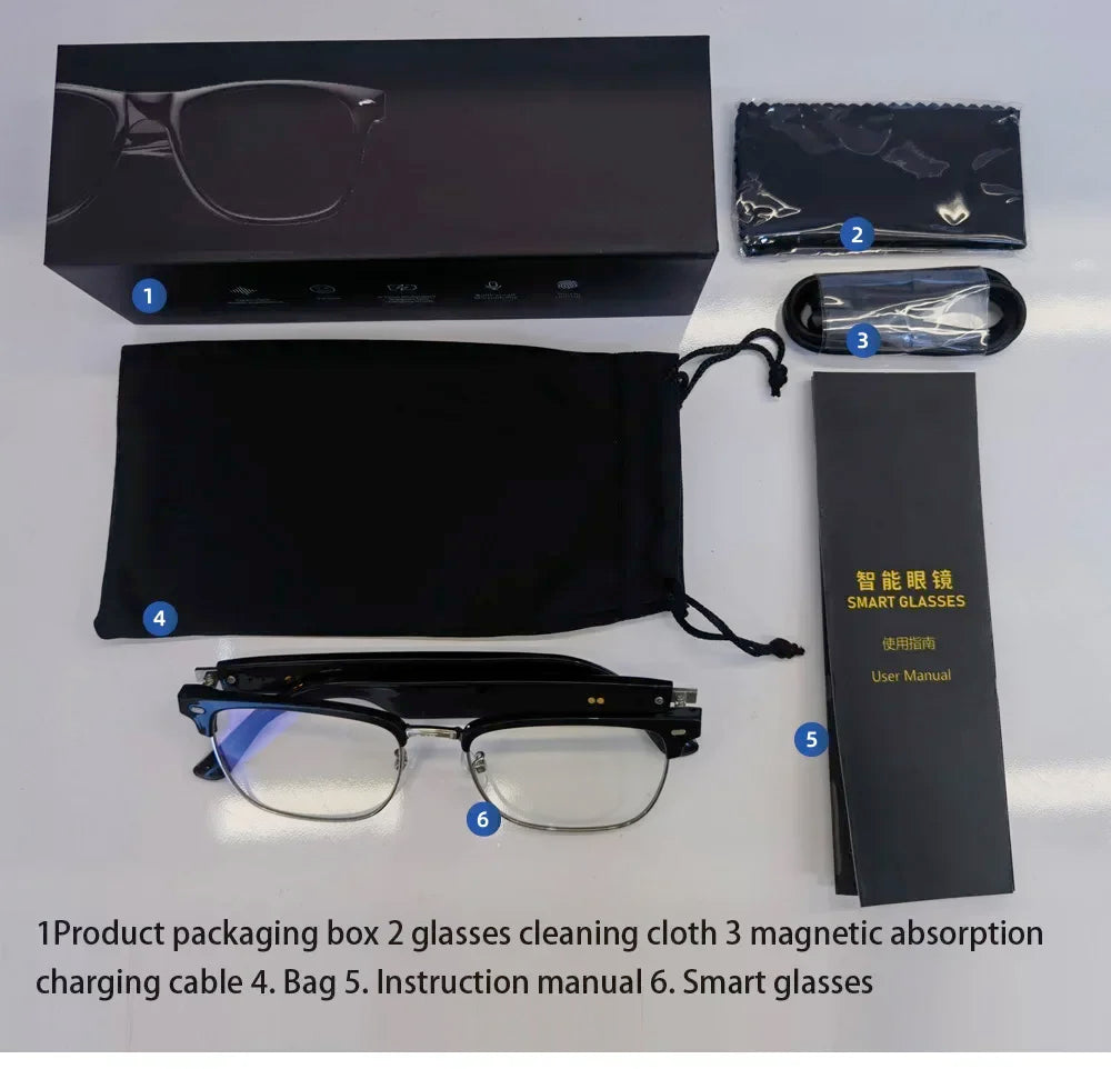 Hiwego Smart Music Sunglasses with Bluetooth Earphones – Wireless HIFI Headset for Driving & Hands-Free Calls