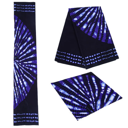 Fashion Ankara African Wax Fabric - 100% Cotton Real Wax Pagne for Long Dresses, Sewing & Crafts