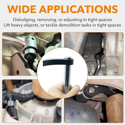 2Pcs Car Axle Removal Tool - Angle Pry Bar Adapter for 1/2 Ratchet Drive Repair
