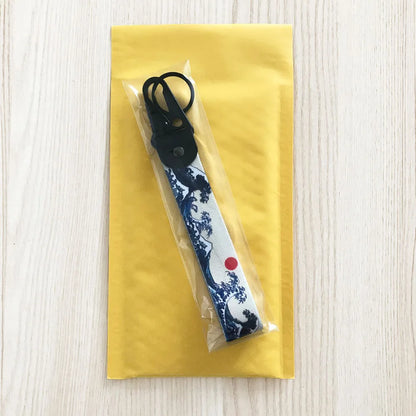 Hokkaido Waves Nylon Keychain Lanyard – JDM Style for Honda, Toyota & Auto Accessories